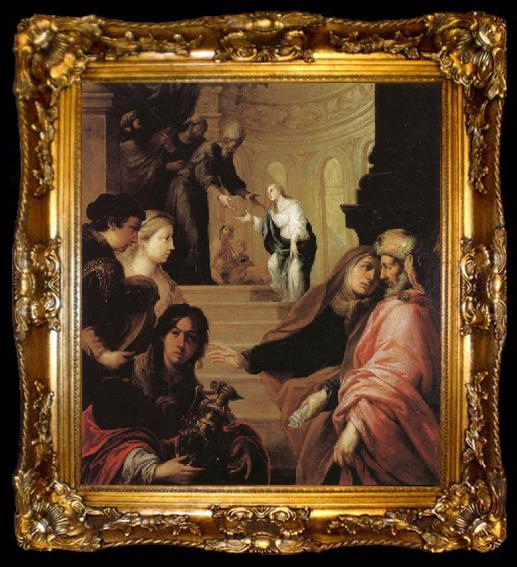 framed  Juan de Sevilla romero The Presentation of the Virgin in the Temple, ta009-2